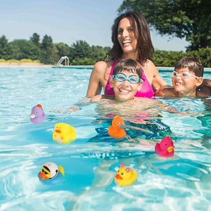Rubber Ducks in Bulk,Assortment Duckies for Jeep Ducking Floater Duck Bath Toys Party Favors (100-Pack)