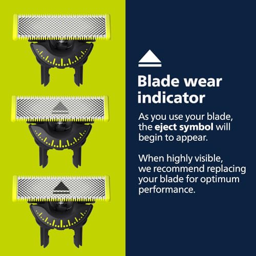 Philips Norelco OneBlade 360 Blade, Genuine Replacement Blade, Face/Body Kit, for OneBlade Electric Shaver and Trimmer, Durable Stainless Steel, Trim, Edge and Shave, QP614/80