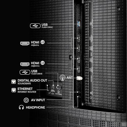 Hisense 55" Class U6 Series Best Value Mini-LED 4K UHD Smart Fire TV (55U65QF, 2025 Model) - QLED, Native 144Hz, HDR10+, Dolby Vision IQ, Dolby Atmos, Built-in Subwoofer, Game Mode Pro, Alexa Built In