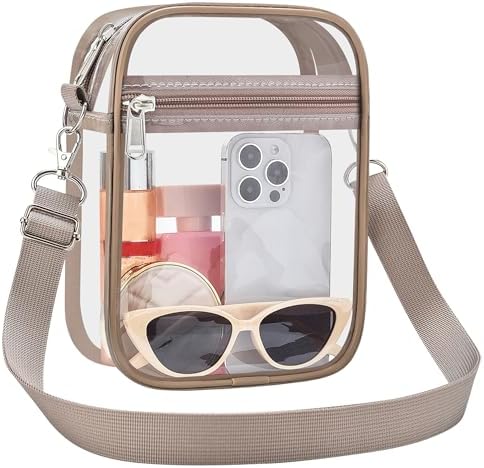 USPECLARE Clear Purse Stadium Approved CrossBody Bag for Men and Women