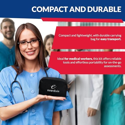 Deluxe Aneroid Sphygmomanometer Blood Pressure Monitor Set – 2-Pack – Adult Cuff, Carrying Case & Calibration Tool – High Contrast Dial for Accurate Readings – Portable & Durable Design – Navy