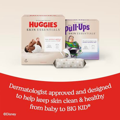 Huggies Skin Essentials Baby Wipes, Hypoallergenic, 99% Water, 10 Flip Top Packs (560 Wipes Total)