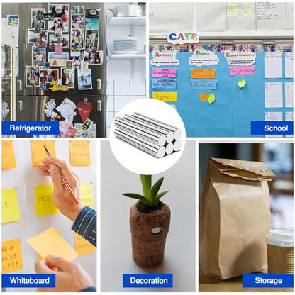 Refrigerator Magnets, 120 Pcs Rare Earth Magnets, Neodymium Fridge Magnet Whiteboard Magnets for Crafts, DIY, Office, Dry Erase Board