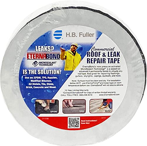 EternaBond RoofSeal White 2" x50' MicroSealant UV Stable RV Roof Seal Repair Tape | 35 mil Total Thickness - EB-RW020-50R - One-Step Durable, Waterproof and Airtight Sealant