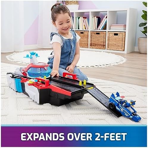 PAW Patrol: The Mighty Movie, Aircraft Carrier HQ, with Chase Action Figure and Mighty Pups Cruiser, Kids Toys for Boys & Girls 3+