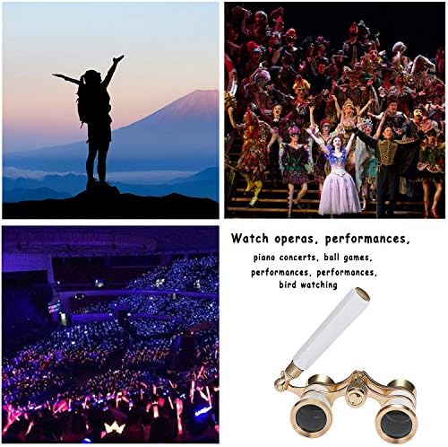 Aroncent Portable Binoculars 3x2.5 Magnification for Theatre Sports Concert Outdoor Camping Color Choice, Base Metal