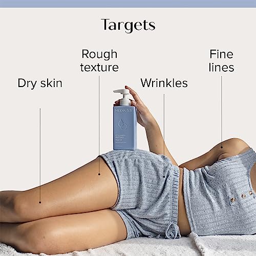 Medix 5.5 Vitamin C Lotion + Collagen Cream Anti Aging Moisturizer Skincare Set, Collagen Lotion Targets Wrinkles, Sagging Skin, Crepey Skin, Vitamin C Cream Brightens & Hydrates Dry Skin, Bundle