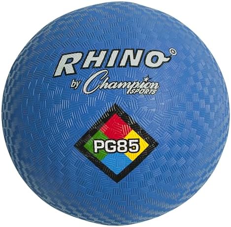 Champion Sports Playground Balls – Single Balls & Sets, Multiple Colors, Durable Nylon-Wound Construction for Kickball & Indoor/Outdoor Play
