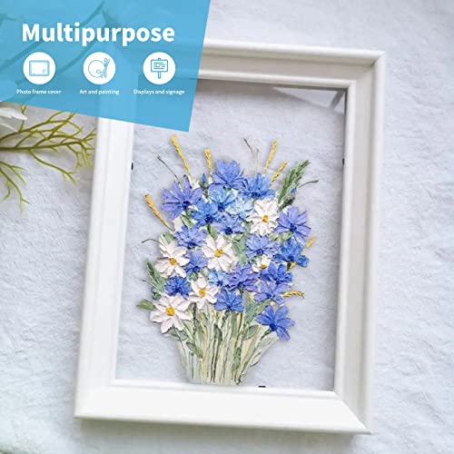 Art3d 5-Pack of 12×12" PET/Plexiglass Sheets, Transparent Clear Flexible Plastic Sheet Panels for Craft, Picture Frames, Sign Blank, DIY Display Project