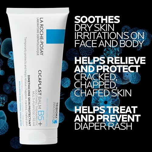 La Roche-Posay Cicaplast Balm B5, Healing Ointment and Soothing Therapeutic Multi Purpose Cream for Dry & Irritated Skin, Body and Hand Balm, Baby Safe, Fragrance Free