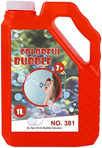 Lulu Home Bubble Concentrated Solution, 1 L/ 33.8 OZ Bubble Refill Solution for Kids Halloween Parties, Bubble Machine, Giant Bubble Wand, Bubble Blower Toys