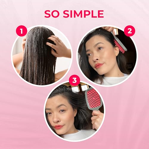 FHI Heat UNbrush Detangling Brush for Pain-Free Brushing on All Wet or Dry Hair Types — Durable DuoFlex Anti-Static Bristles, Lightweight Handle, Vented Hair Brush