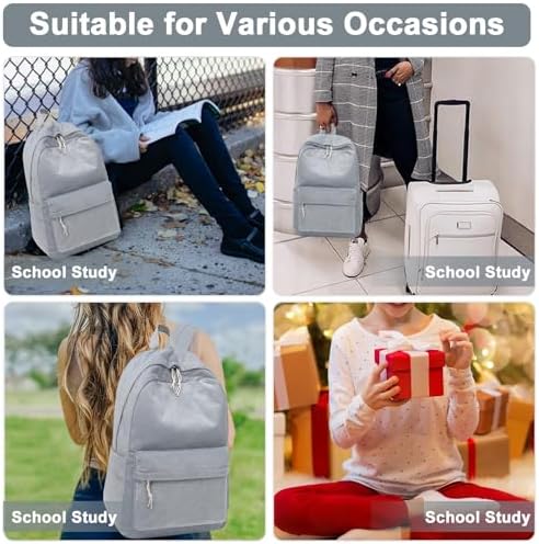 School Backpack for Teen Girls Bookbags Elementary High School Corduroy Laptop Bags Women Travel Daypacks
