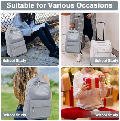 School Backpack for Teen Girls Bookbags Elementary High School Corduroy Laptop Bags Women Travel Daypacks