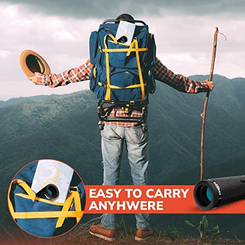 Authentic ROXANT Grip Scope High Definition Wide View Monoculars for Adults High Powered - with Retractable Eyepiece & Fully Multi Coated Optical Glass Lens + Bak4 Prism starscope monocular Telescope