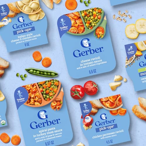 Gerber Mealtime for Toddler Mashed Potatoes & Gravy with Roasted Chicken & Carrots, 6.6 Ounce (Pack of 8)