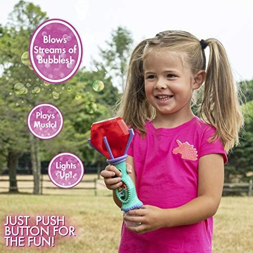 Little Kids Disney Little Mermaid Lights and Sound Musical Bubble Wand, Bubble Solution Included, Multi