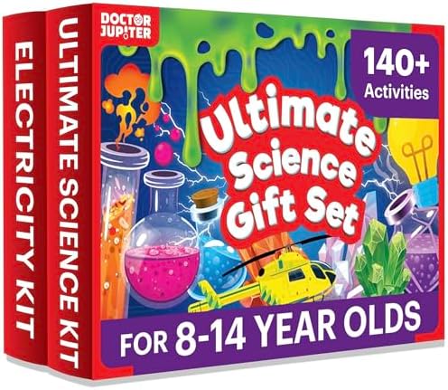 Doctor Jupiter Ultimate Science Gift Set of Science Kit, Electricity Kit for Kids Age 8-12 | Birthday Gifts for Boys & Girls of 8,9,10,11,12,13,14 Year Olds | STEM Learning & Education Toys