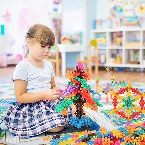 TOMYOU 300 Pcs Building Blocks Kids STEM Toys Educational Sets Interlocking Plastic for Preschool Boys and Girls Aged 3+, Safe Material Creativity