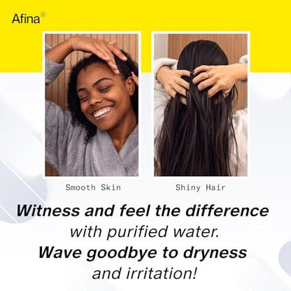Afina Replacement Filter for Afina Filtered Showerhead & Shower Filter - High Pressure Shower - Reduces Dry Itchy Skin, Dandruff, Eczema, and Dramatically Improves The Condition of Your Skin and Hair