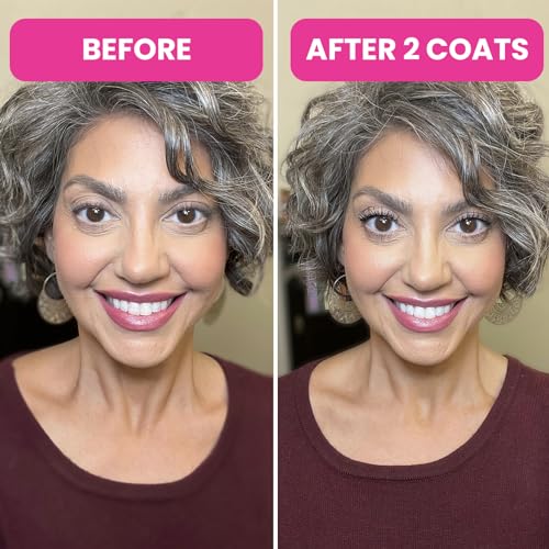 PrimeLash Mascara for Older Women – Volumizing, Incredible Length in 2 Coats – Long-Stay, Zero Clumps, Hypoallergenic (Brown)