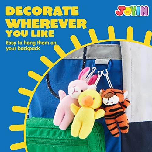 JOYIN 24 Pcs Mini Animal Plush Toys, 3” Stuffed Animal Bulk for Kids Birthday Party Favors, Presents, Pinata Fillers, Goodie Bag Fillers, School Prizes, Valentine's Day Party Supplies