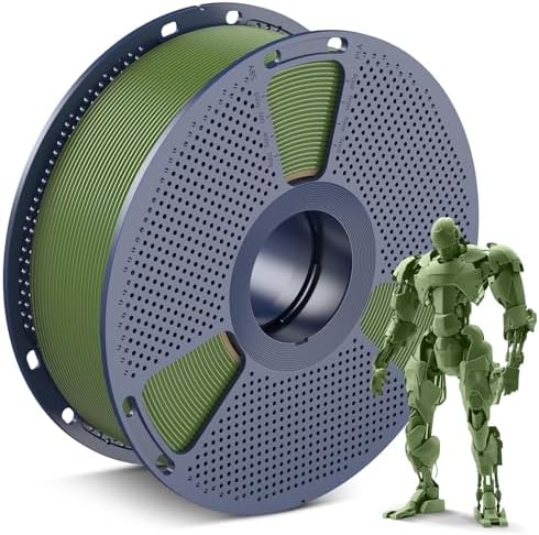 SUNLU PLA 3D Printer Filament PLA Filament 1.75mm, Neatly Wound 3D Printing Filament 1.75mm, Dimensional Accuracy +/- 0.02 mm, Fit Most FDM 3D Printers, 1kg Spool (2.2lbs), Olive Green