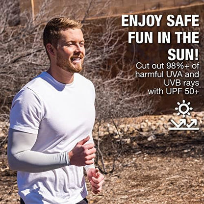 SportsTrail Cooling Arm Sleeves for Men & Women – Breathable, UV Sun Protection, Sports Arm Sleeves for Women, Men & Youth