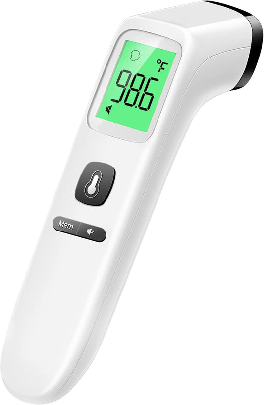 No-Touch Thermometer for Adults and Kids, Digital Accurate Baby Thermometer with Fever Alarm, 1 Second Fast Result, Easy to use, 2 in 1 Mode