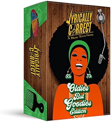 Lyrically Correct '60s & '70s Music Trivia Card Game - Oldies but Goodies Edition - Finish The Lyrics Challenge, Fun for Adults, Party or Family Night