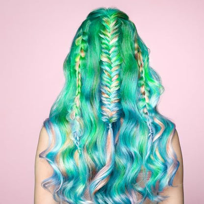 ARCTIC FOX Vegan and Cruelty-Free Semi-Permanent Hair Color Dye (8 Fl Oz, IRIS GREEN)