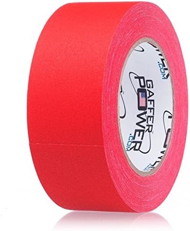 Gaffer Power Real Professional Premium Grade Gaffer Tape Made in The USA | No Residue Heavy Duty Gaffer's Tape | Floor Markings | Labelling |RED 2 in X 30 Yds