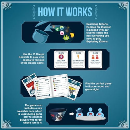 Exploding Kittens Recipes for Disaster 2-5 Players - Ages 7+ - Party & Family Card Game for Kids & Adults