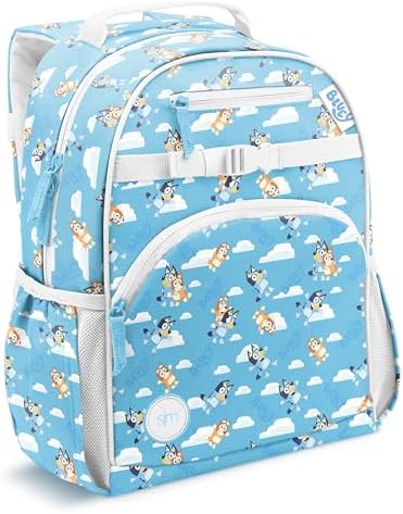 Simple Modern Medium Bluey Toddler Backpack for School Girls and Boys | Kindergarten Elementary Kids Backpack | Fletcher Collection | Kids - 15" tall | Bluey Sky