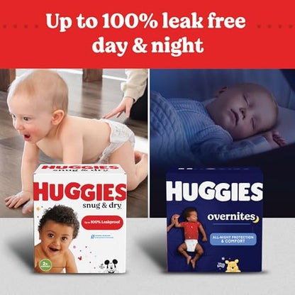 Huggies Size 4 Diapers, Snug & Dry Baby Diapers, Size 4 (22-37 lbs), 148 Count, Packaging May Vary