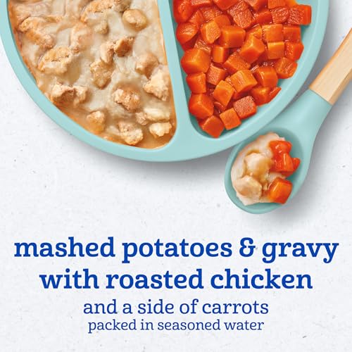 Gerber Mealtime for Toddler Mashed Potatoes & Gravy with Roasted Chicken & Carrots, 6.6 Ounce (Pack of 8)