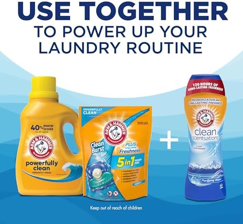 Arm & Hammer Clean Burst, 200 Loads Liquid Laundry Detergent, 200 fl oz