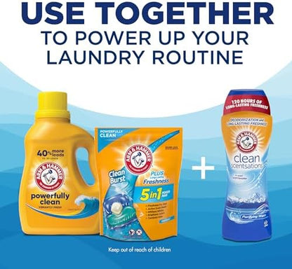 Arm & Hammer Clean Burst, 200 Loads Liquid Laundry Detergent, 200 fl oz