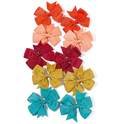 Choicbaby 3 Inch Hair Bows for Girls Grosgrain Ribbon Toddler Hair Accessories with Alligator Clip Bow for Toddler Girls Baby Kids Teens Gift