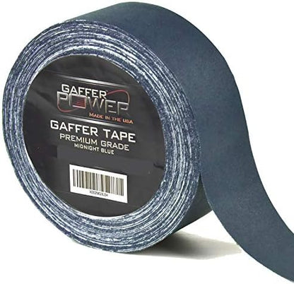 Gaffer Power Real Professional Grade Gaffer Tape, Made in The USA, Heavy Duty Gaffers Tape, Non-Reflective, Multipurpose. (Midnight Blue, 2 Inches X 30 Yards)