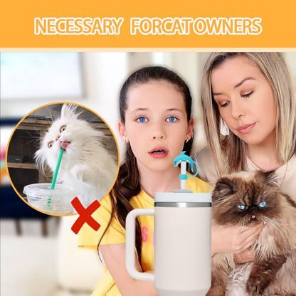 14Pc Straw Cover for Stanley Cup, Silicone Straw Topper for Stanley Cup 30&40oz with Tumblers, 10mm 0.4in Lid Accessories (Reusable)