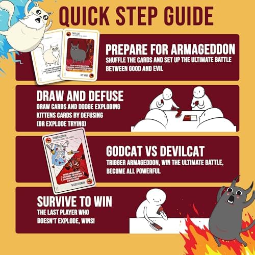 Exploding Kittens Good vs. Evil 2-5 Players - Ages 7+ - Inspired by Netflix Show - Party & Family Card Game for Kids & Adults