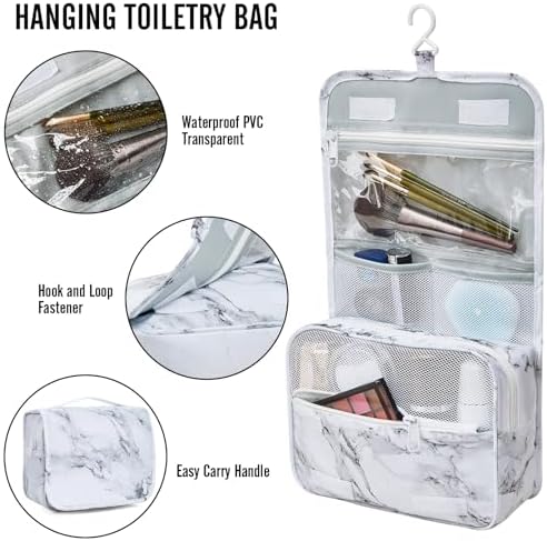 Veken 8 Set Packing Cubes for Travel Essentials, Suitcase Organizer Bags in 4 Sizes, Carry-On Luggage Accessories with Large Laundry & Hanging Toiletry Bag, Must-Have for Airplane, Road Trip & Camping