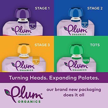 Plum Organics Stage 4 Variety Pack – Toddler’s Taste Adventure & Sunrise Pack – Mighty 4 & Mighty Morning Organic Fruit & Veggie Pouches – 4 oz Pouch, Pack of 18 (Amazon Exclusive)