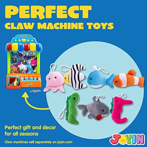 JOYIN 24 Pcs Mini Sea Animal Plush Toys, 3” Stuffed Sea Animal Bulk for Kids Birthday Party Favors, Basket Stuff, Pinata Fillers, Goodie Bag Fillers, School Prizes, Valentine's Day Party Supplies