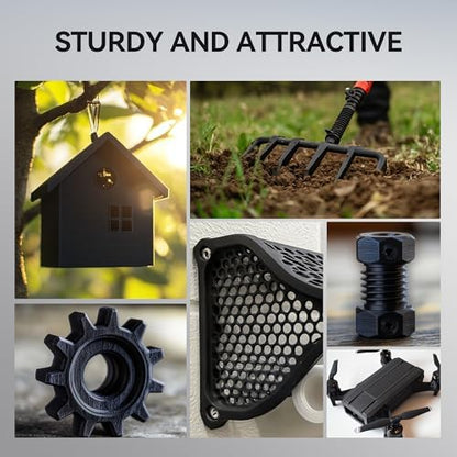 SUNLU Carbon Fiber Filament, PETG-CF 3D Printer Filament 1.75mm, Excellent Mechanical Properties, High Impact Strength, Heat-Resistant, Fit Most FDM Printers, PETG CF 1KG Spool. (Matte Black)