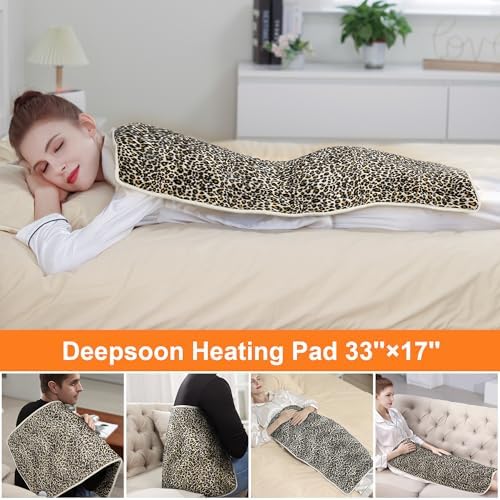 Heating Pad,Electric Heating Pads for Back,Hot Heated Pad for Abdomen,Shoulder,Knee,Multiple Temp and Auto Shut Off