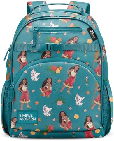 Simple Modern Medium Disney Toddler Backpack for School Girls and Boys | Kindergarten Elementary Kids Backpack | Fletcher Collection | Kids - 15" tall | Moana Oceana