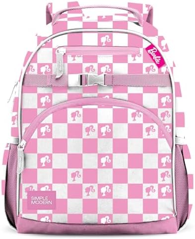 Simple Modern Medium Mattel Barbie Toddler Backpack for School Girls and Boys | Kindergarten Elementary Kids Backpack | Fletcher Collection | Kids - 15" tall | Barbie Checkmate