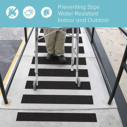 Anti Slip Traction Tape, 8 Inch x 30 Foot - Best Grip, Friction, Abrasive Adhesive for Stairs, Tread Step, Indoor, Outdoor (8" X 30')